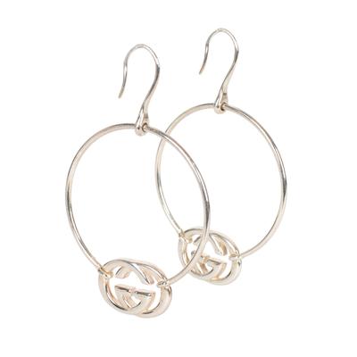 Gucci Britt Interlocking G Hoop Earrings