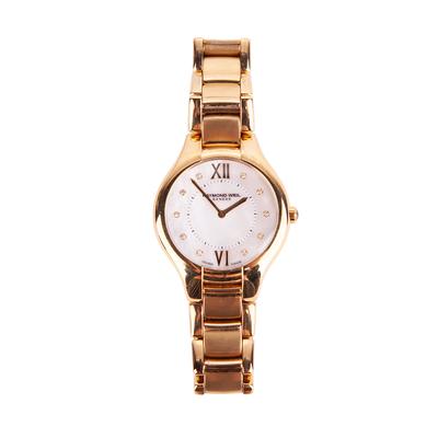 Raymond Waites Mother Of Pearl Gold Watch