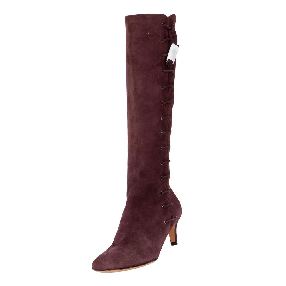Bruno Magli Size 35 Burgundy High Boots