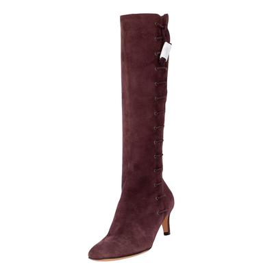 Bruno Magli Size 35 Burgundy High Boots