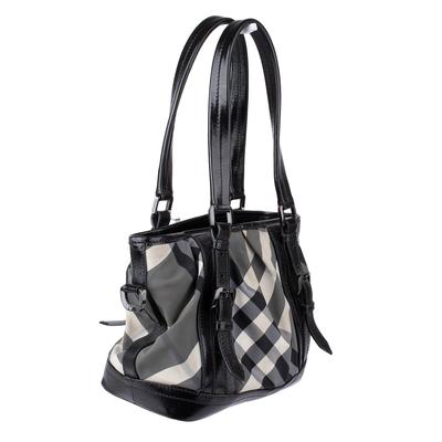 Burbbery Black Check Tote