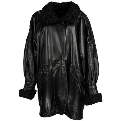 Christian Dior Size Large Black Leather Jacket