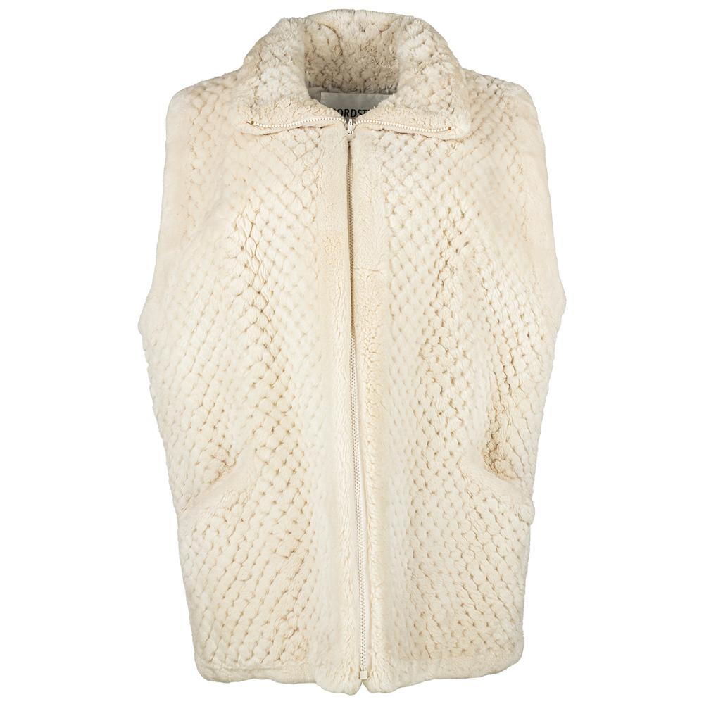 Nordstrom Size Med Beige Fur Jacket