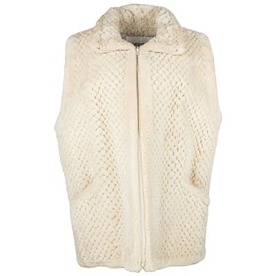 Nordstrom Size Med Beige Fur Jacket