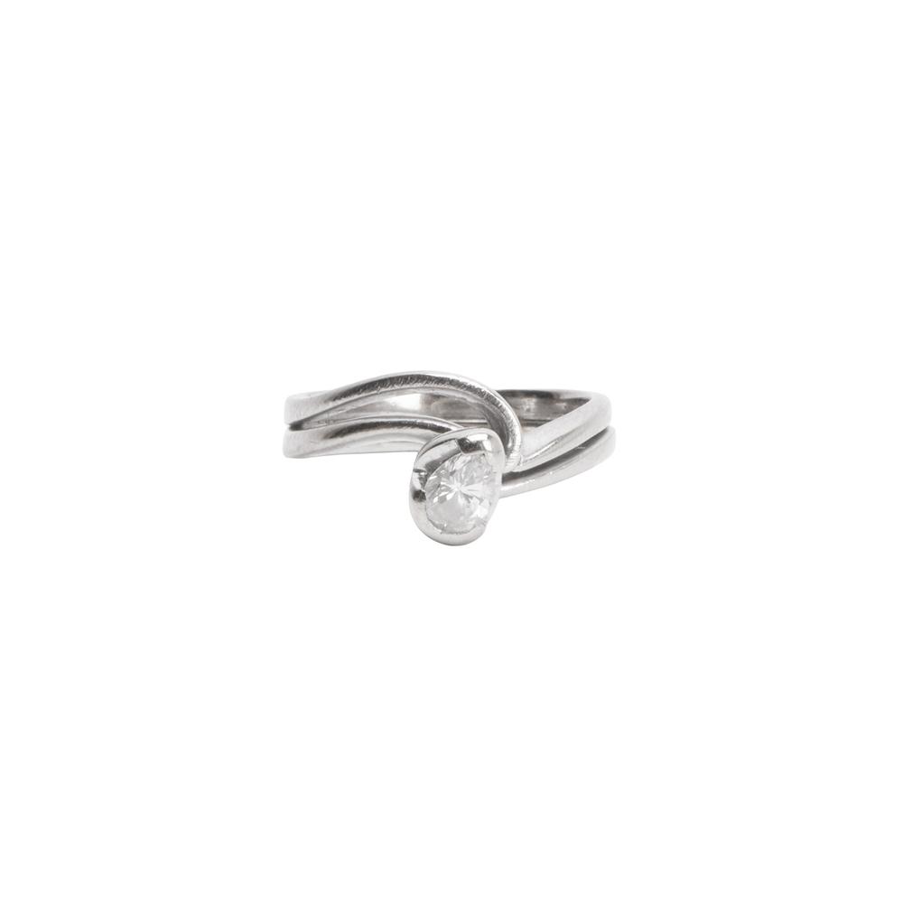 Silver Diamond Ring