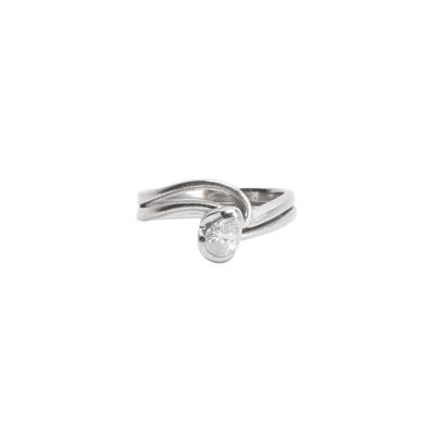 Silver Diamond Ring