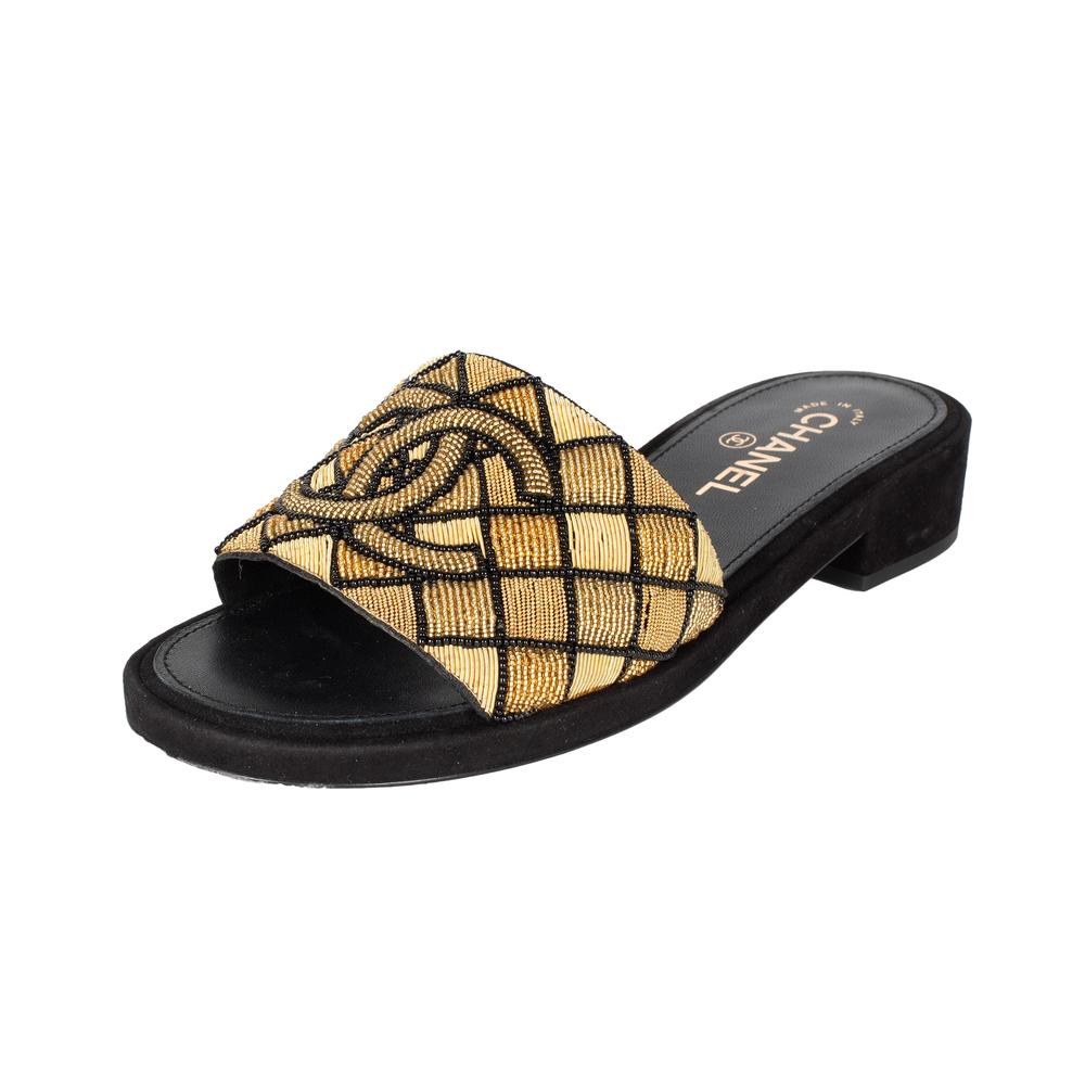 Chanel Interlocking Cc Size 39 Slides