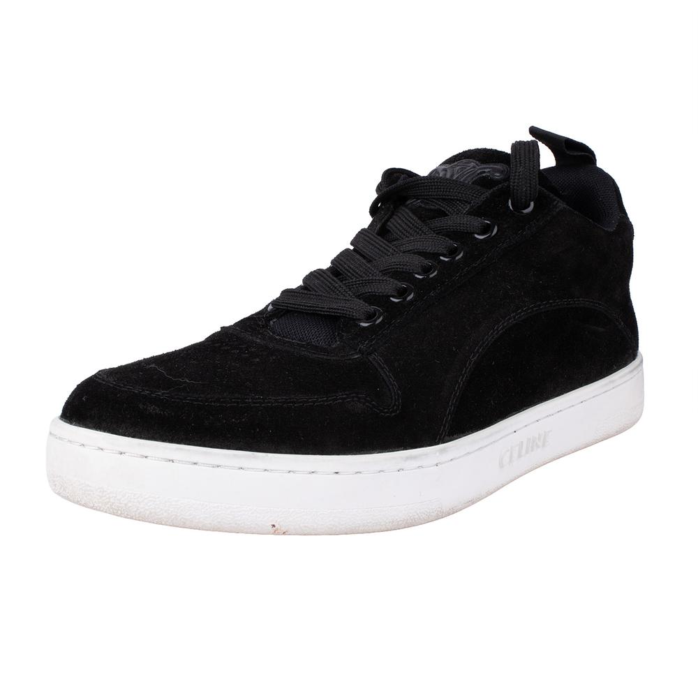 Celine Size 8 Black Suede Sneakers