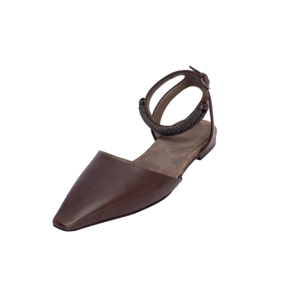 Brunello Cucinelli Size 39.5 Brown Shoes
