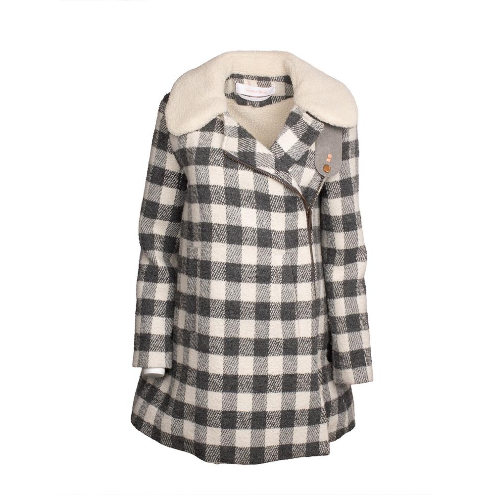 See By Chloe Size 36 Grey Sherpa Coat