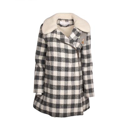 See By Chloe Size 36 Grey Sherpa Coat