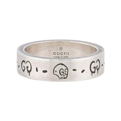 Gucci Size 8 Silver Band Ring
