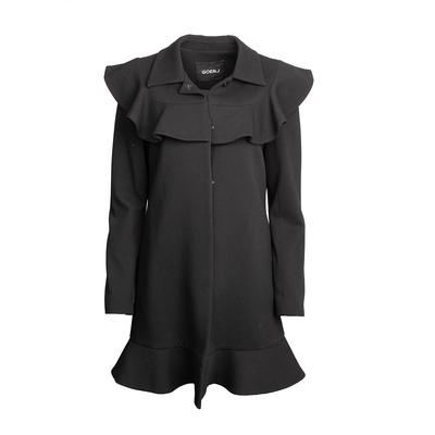 Goen. J Size 10 Black Wool Coat