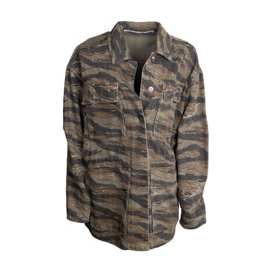 Alexander Wang Size Large Green Camo Jacket