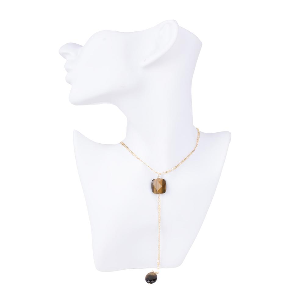 Cheyenne Tiger Eye Y Necklace