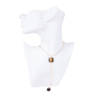 Cheyenne Tiger Eye Y Necklace