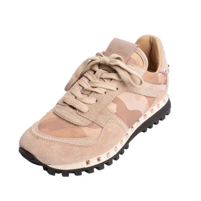 Valentino Size 36 Tan Suede Sneakers