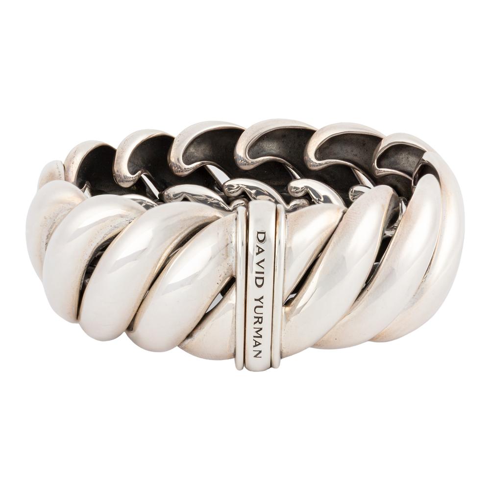 David Yurman Sterling Silver Sculpted Bracelet