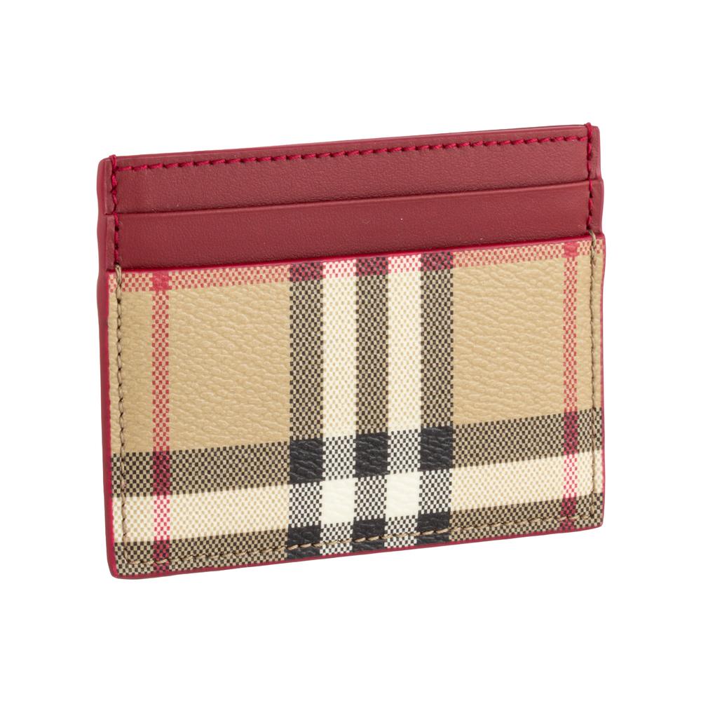 Burberry Multicolor Plaid Cardholder Wallet