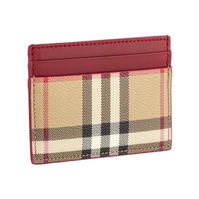 Burberry Multicolor Plaid Cardholder Wallet