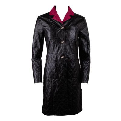 Chanel Size 38 2024 Runway Collection Leather Coat
