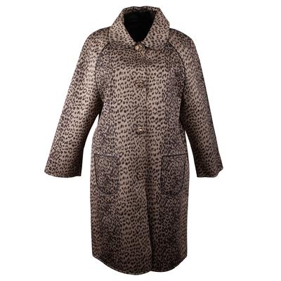 Celine Size 36 Leopard Print Long Coat