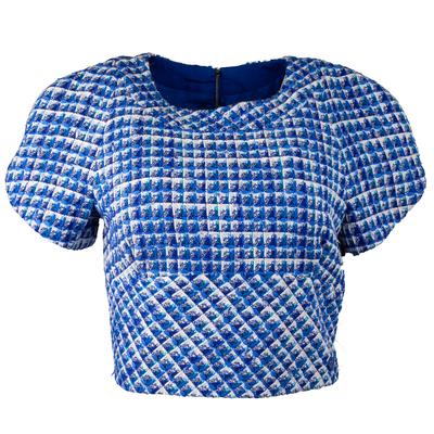 Chanel Size 38 Blue Top