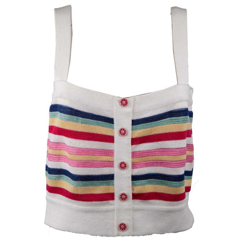 Chanel Size Large Striped Tank Top