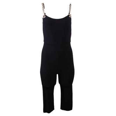 Chanel Size 36 Black Beaded Strap Jumpsuit