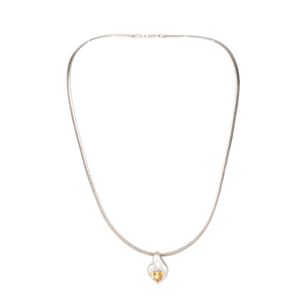 Citrine Abstract Necklace