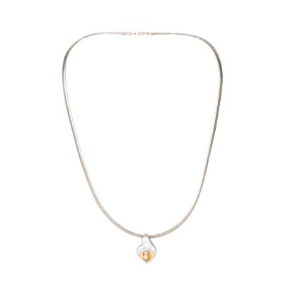 Citrine Abstract Necklace