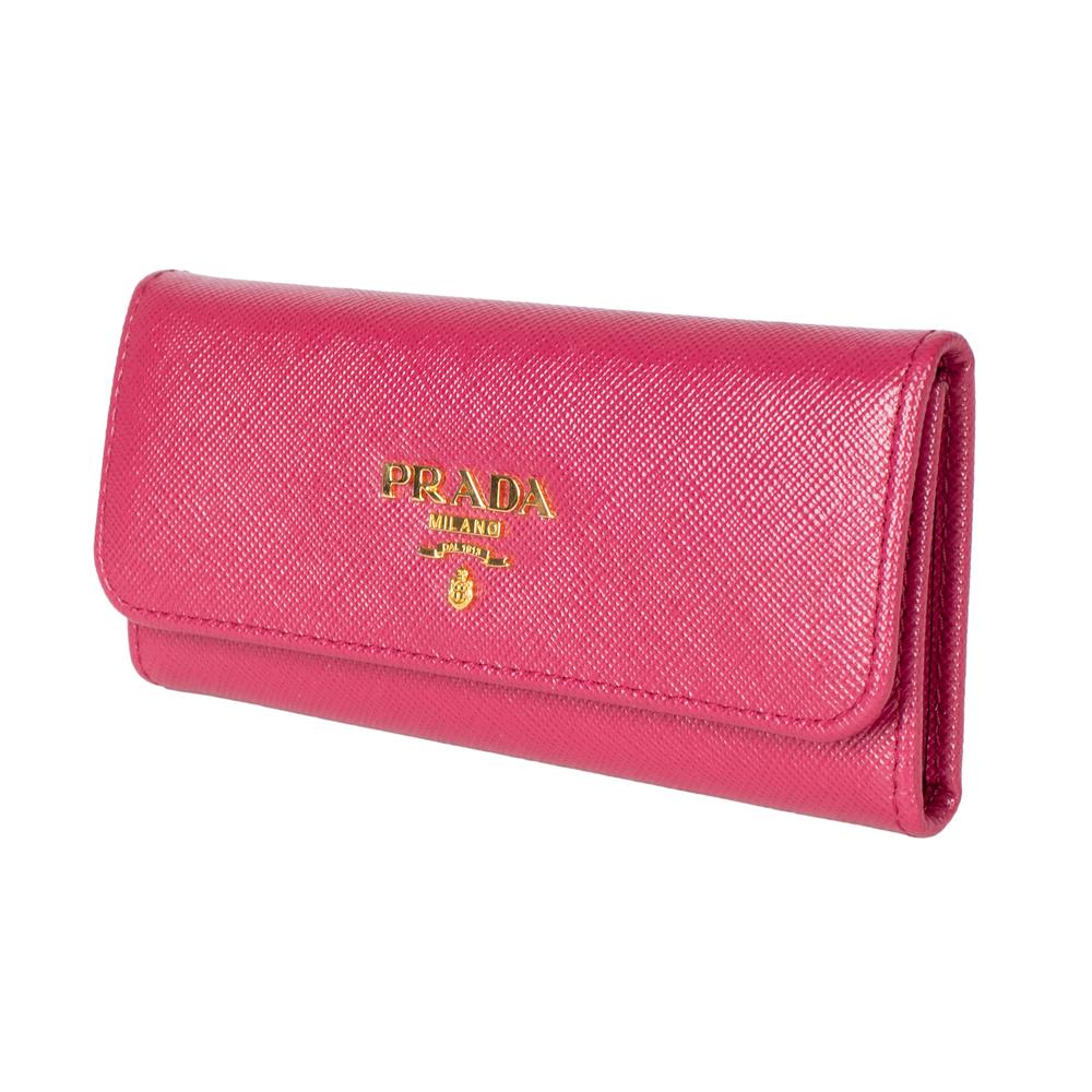 Prada Saffiano Vernic Key Holder