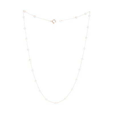 Fremada 14KYG Pearl Station Necklace