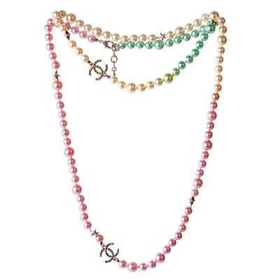 Chanel Multicolored Pearl Necklace