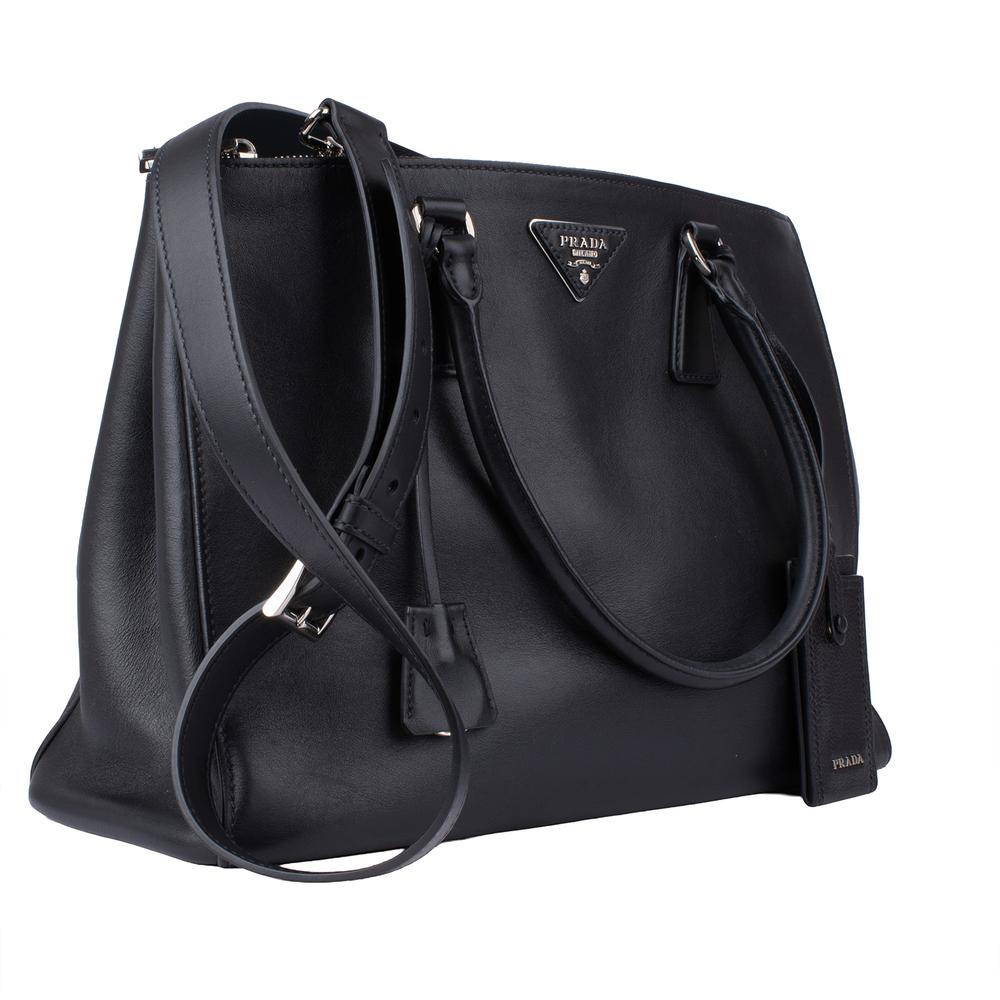 Prada Galleria Black Leather Tote