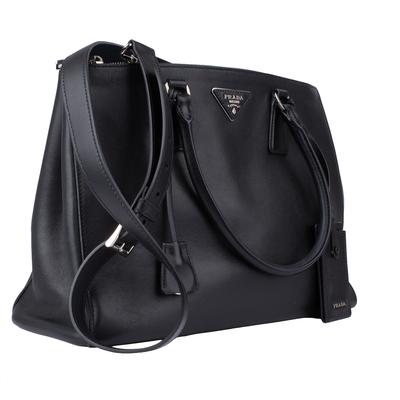 Prada Galleria Black Leather Tote