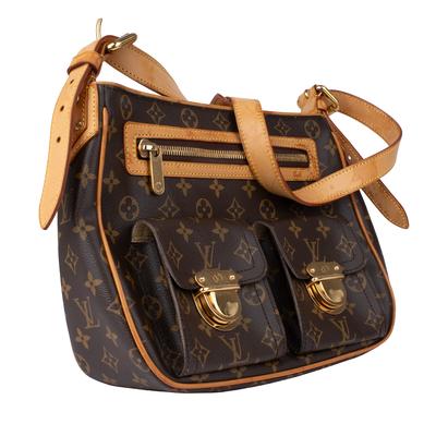 Louis Vuitton 2006 Tan Monogram Hudson GM Crossbody