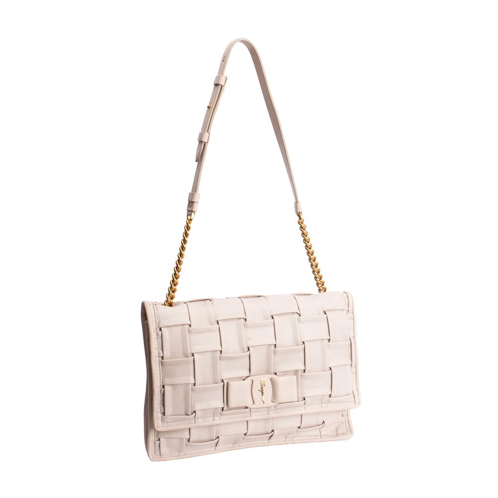 Salvatore Ferragamo Cream Handbag