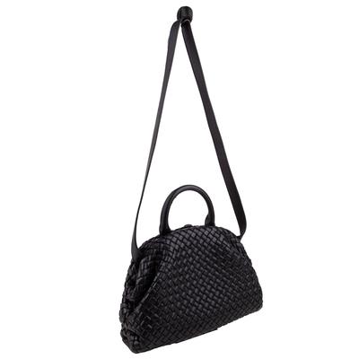 Bottega Veneta Black Inrecciato Padded Xbody Bag