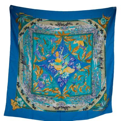 Hermes Blue Scarf