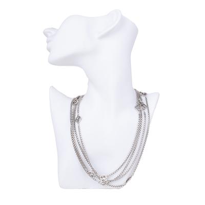 David Yurman Silver Logo Cabel Necklace