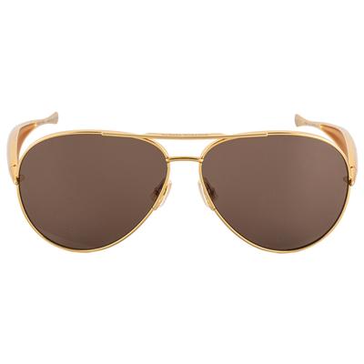 Bottega Veneta Gold Aviator Sunglasses