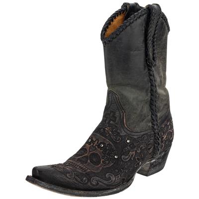 Old Gringo Size 7.5 Black Skull Western Boots