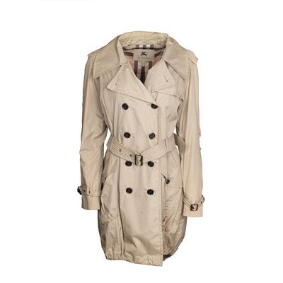 Burberry Size 10 Hooded Trench