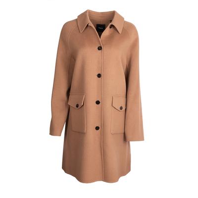 Theory Large Brown Wool Coat