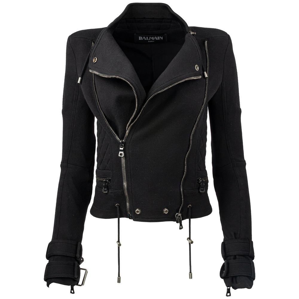 Balmain Size 34 Black Jacket