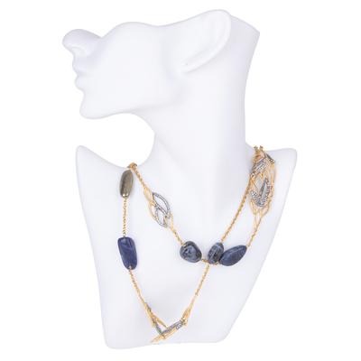 Alexis Bittar Gold Leaf Necklace