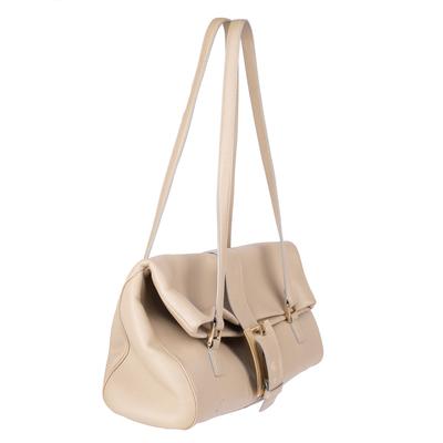 Versace Vintage Taupe East West Handbag
