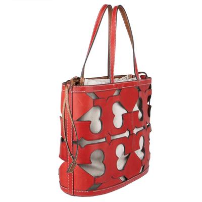Tory Burch Red Ella Tote