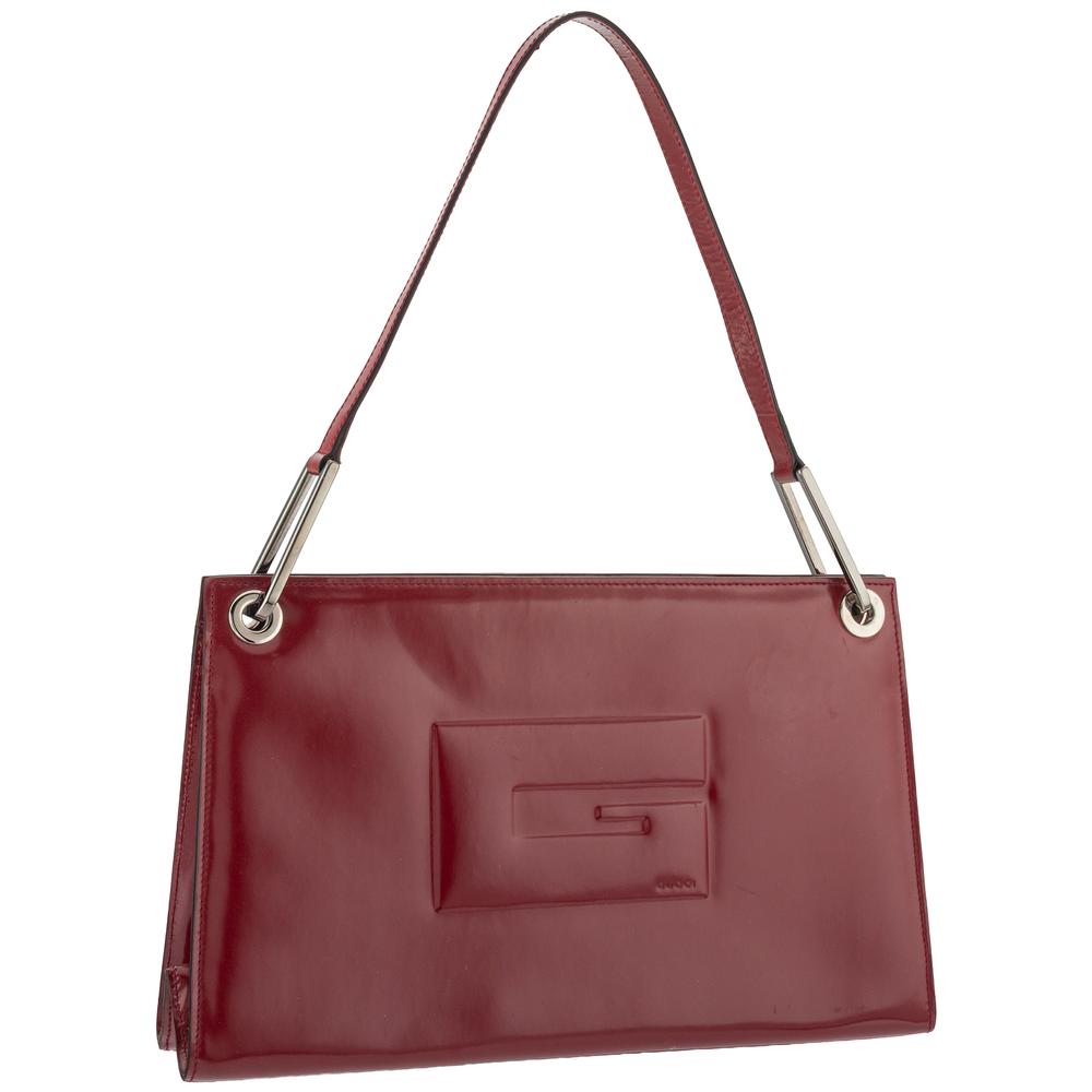 Gucci Red Vintage Patent Handbag